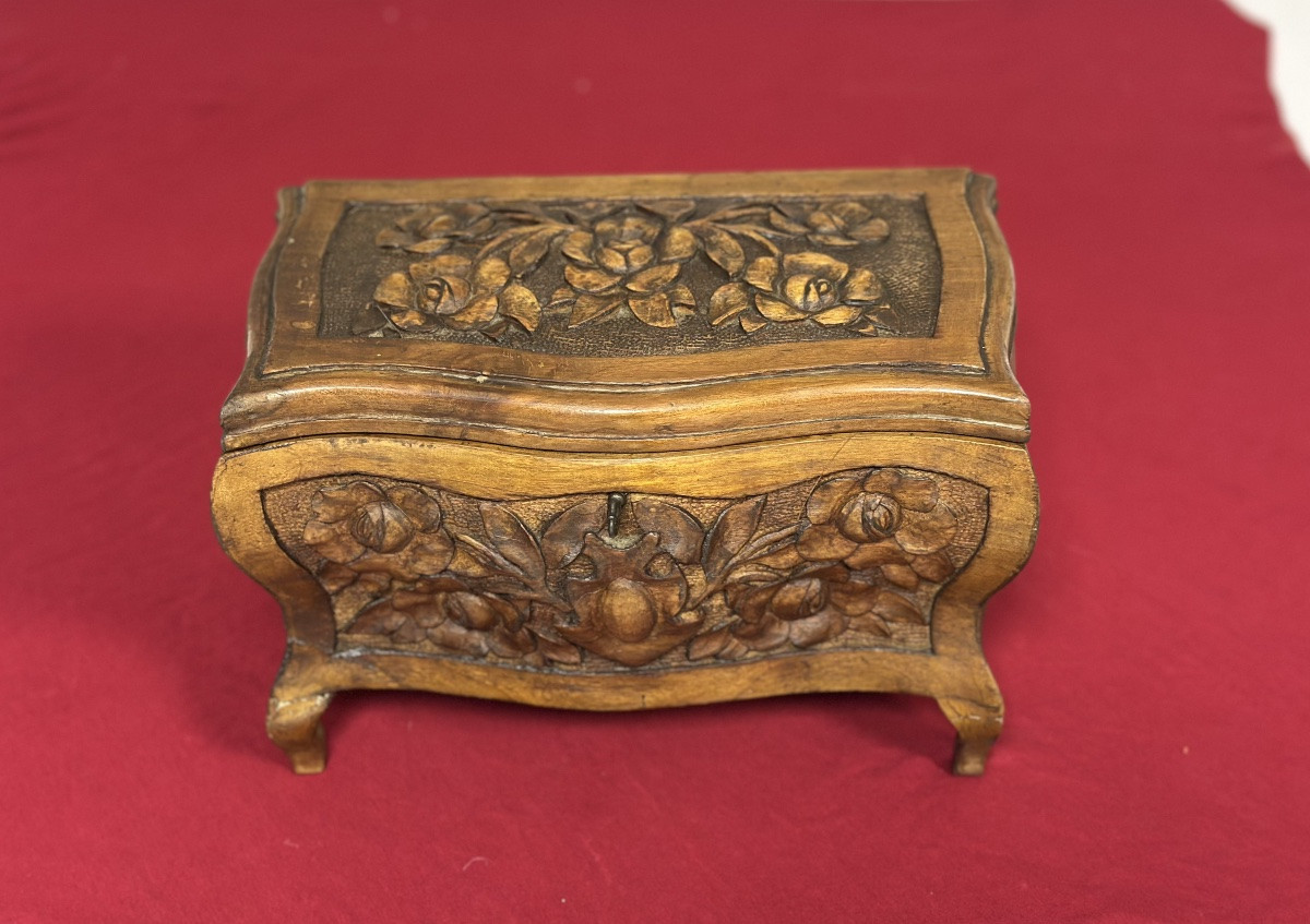 Modellino di un cassettone Luigi XV epoca XIX secolo-photo-2