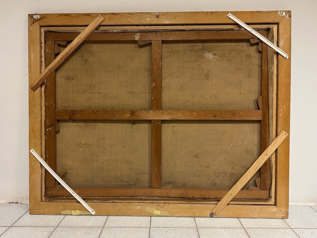 Olio su tela . L’infanzia di Zeus o di Giove . Primi 800-photo-8