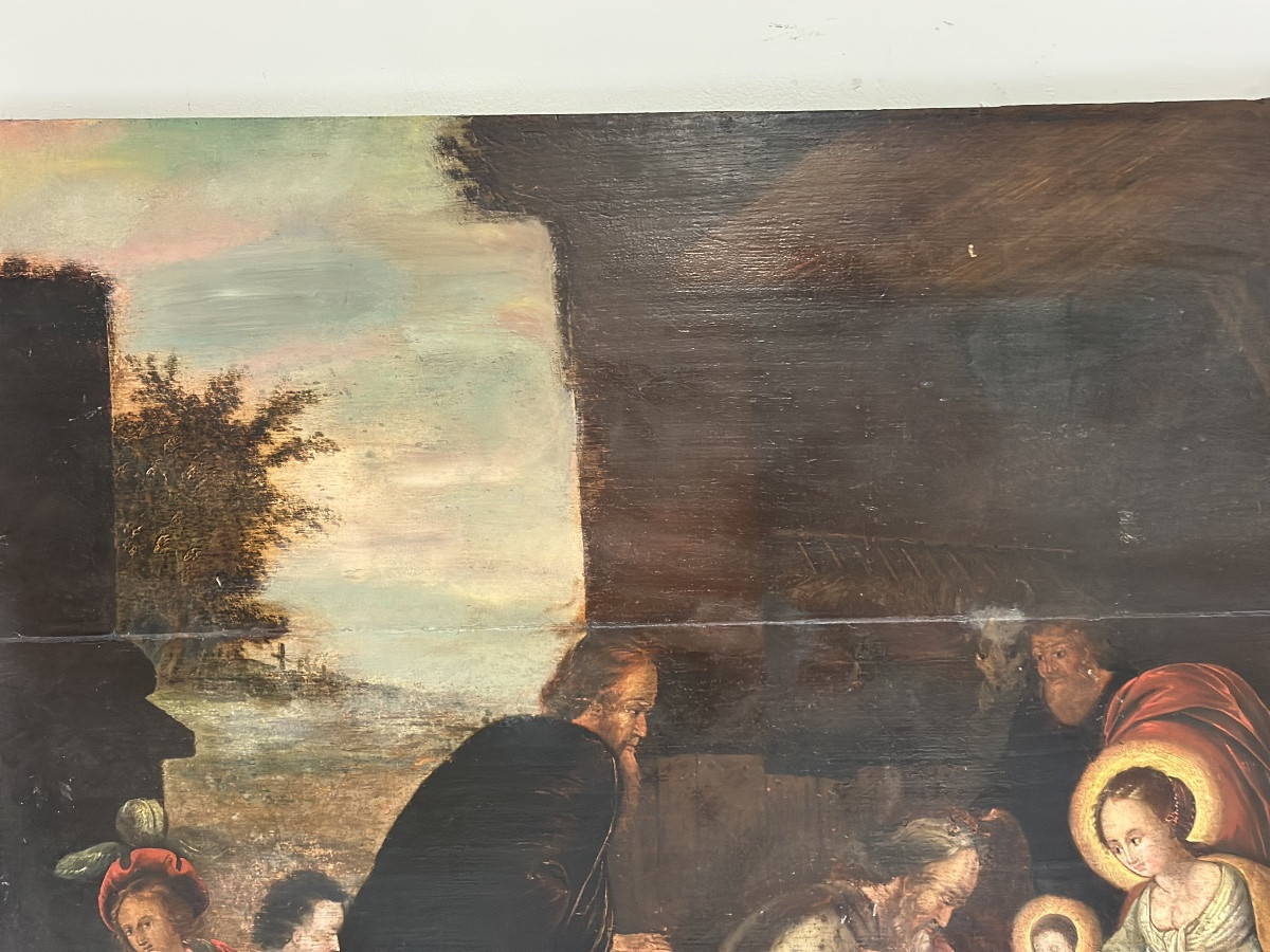 Autore: Cornelis de Baellieur (Anversa 1607-1671). Soggetto: Adorazione dei Magi. -photo-3