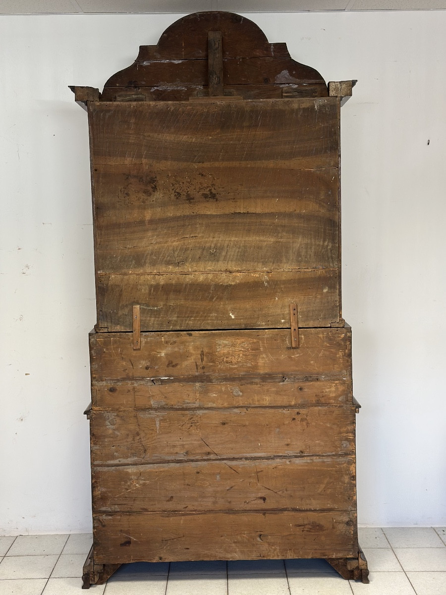 Trumeau lastronato in carrubo . Venezia Luigi XIV primi 700-photo-4