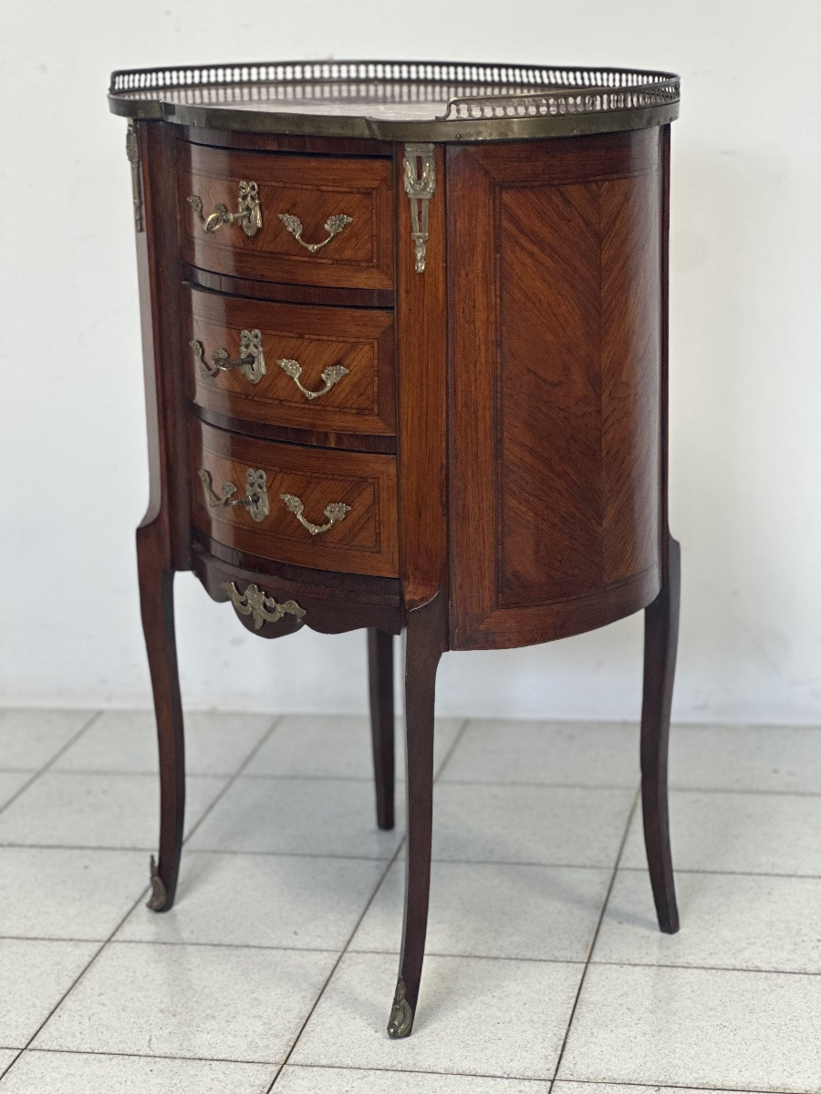 Mobiletto a fagiolo da centro . Napoleone III fine 800 restaurato-photo-3