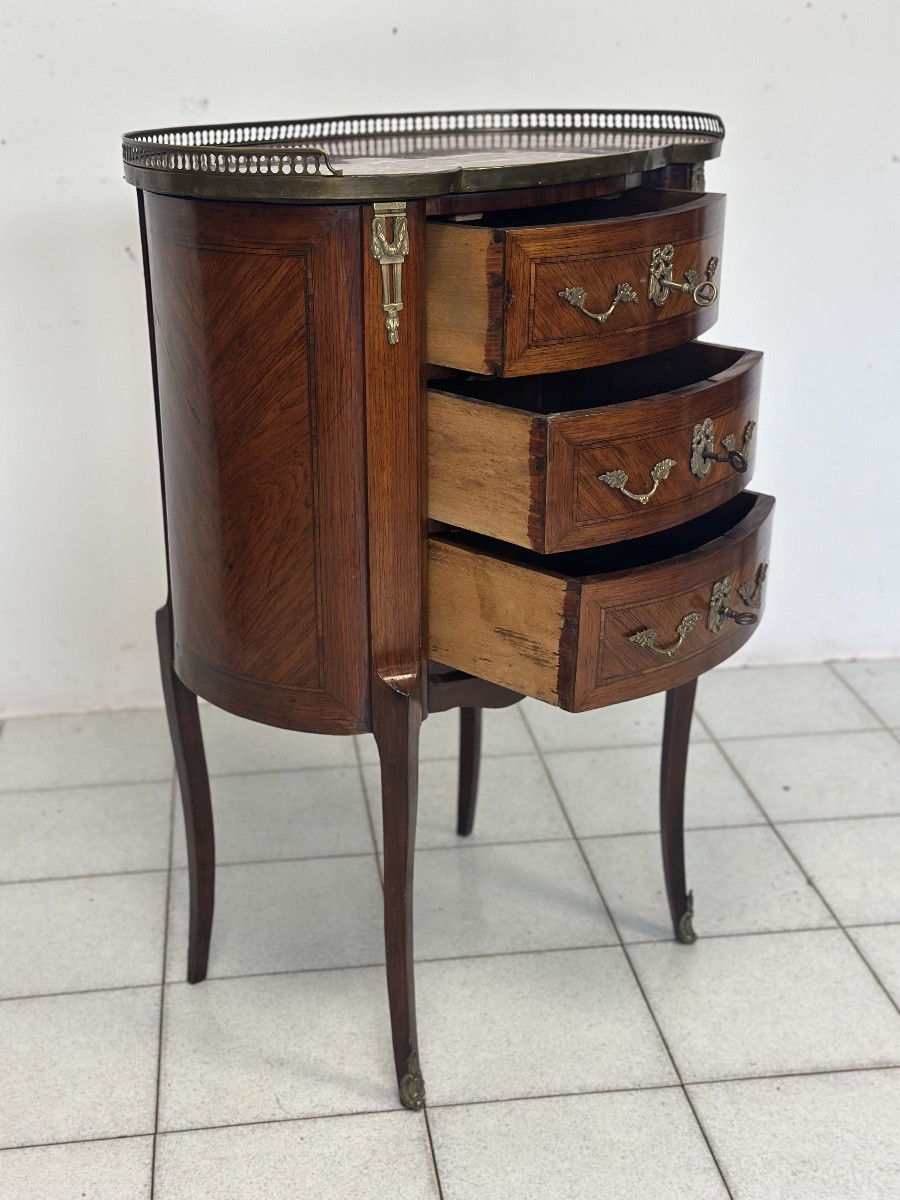 Mobiletto a fagiolo da centro . Napoleone III fine 800 restaurato-photo-1