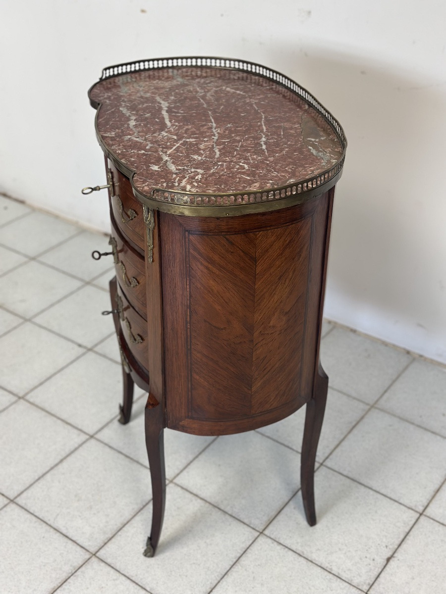 Mobiletto a fagiolo da centro . Napoleone III fine 800 restaurato-photo-7