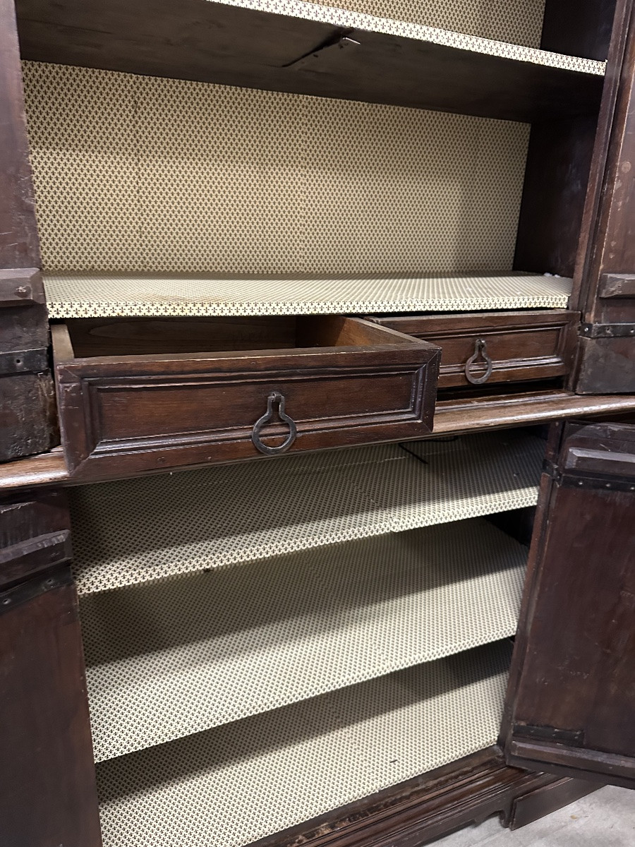 Credenza doppio corpo . Emilia Modena Bologna prima metà dell’ 600-photo-6
