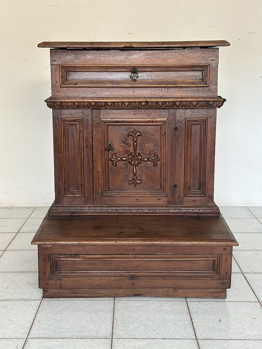 Inginocchiatoio in noce Luigi XIV Emilia 600-photo-1