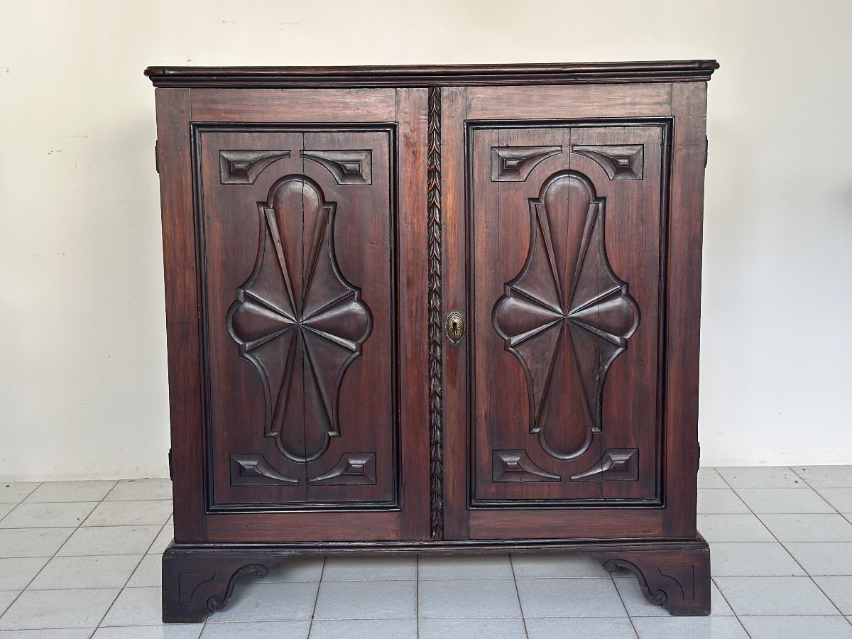 Credenza mezzo armadio. Genova Luigi XIV-photo-1