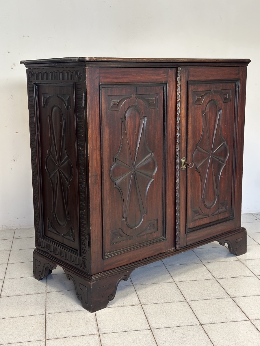 Credenza mezzo armadio. Genova Luigi XIV-photo-4