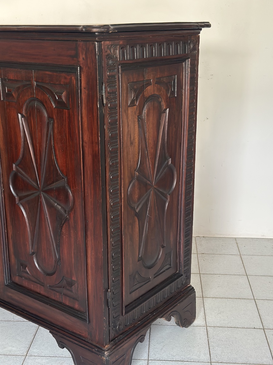 Credenza mezzo armadio. Genova Luigi XIV-photo-6
