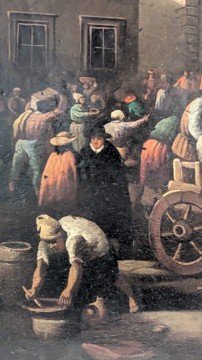 paesaggio urbano italiano animato Thomas Wijk (“Tommaso fiammingo”, 1616-1677, cerchia di . oli-photo-3