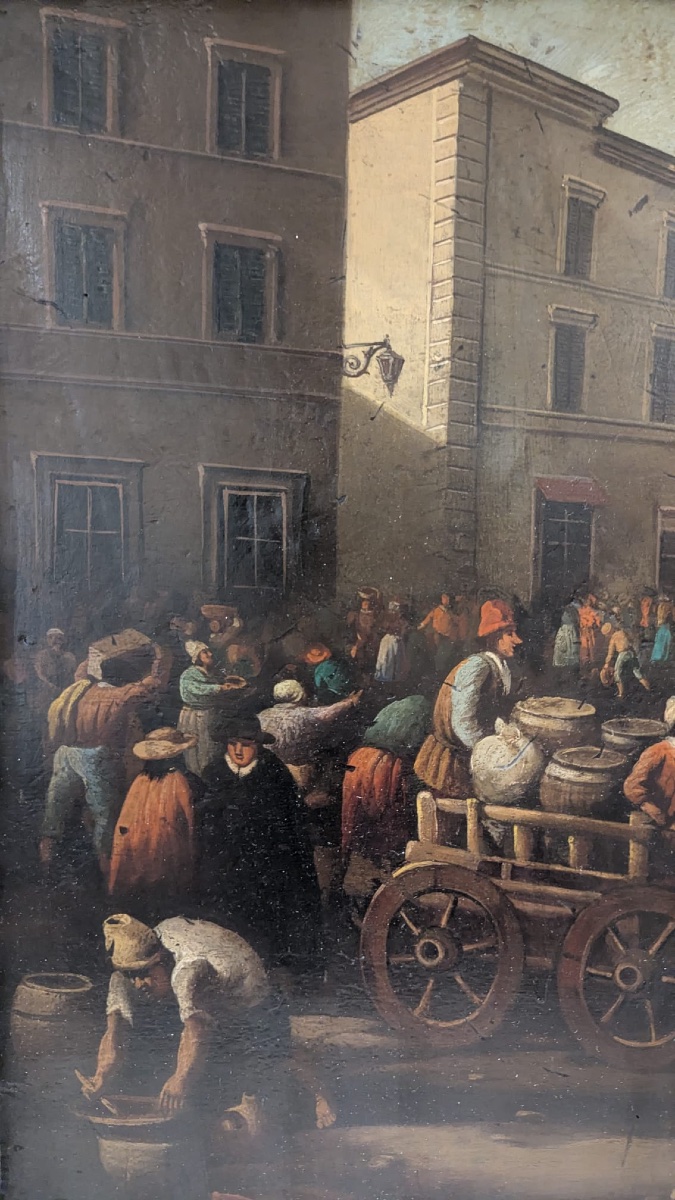 paesaggio urbano italiano animato Thomas Wijk (“Tommaso fiammingo”, 1616-1677, cerchia di . oli-photo-4