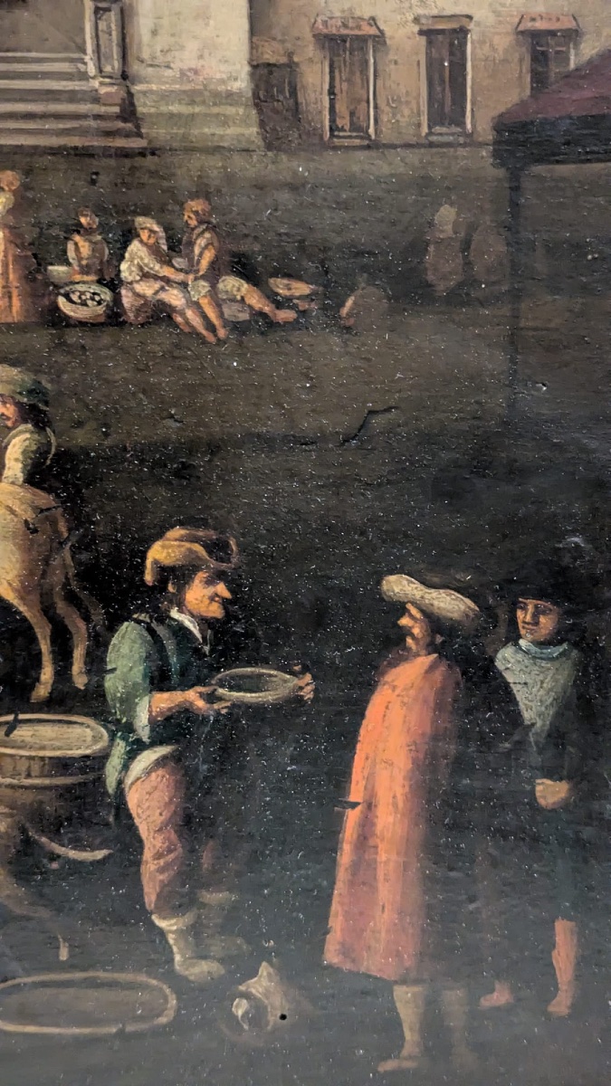 paesaggio urbano italiano animato Thomas Wijk (“Tommaso fiammingo”, 1616-1677, cerchia di . oli-photo-7