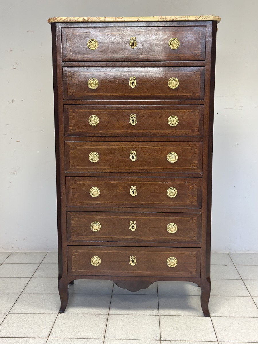 Settimanale Napoleone III sette cassetti. Restaurato 800