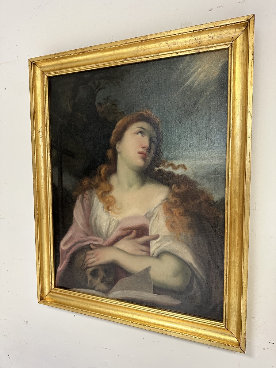 TIZIANO VECELIO (maniera di) Pieve di Cadore 1488-90 Venezia 1576 Maddalena Penitente Olio su t