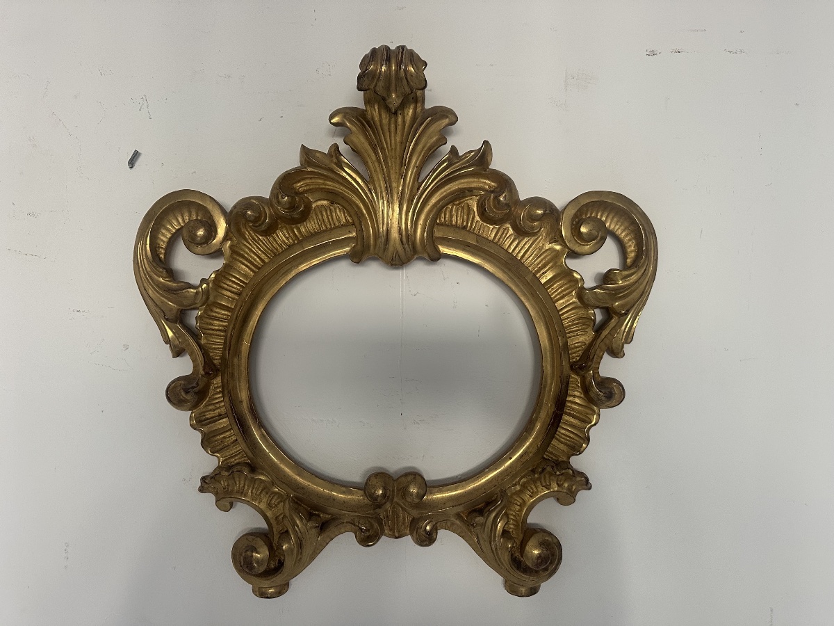 CARTAGLORIA, CANTAGLORIA IN LEGNO DORATO - LUIGI FILIPPO ( XIX SEC.)-photo-2