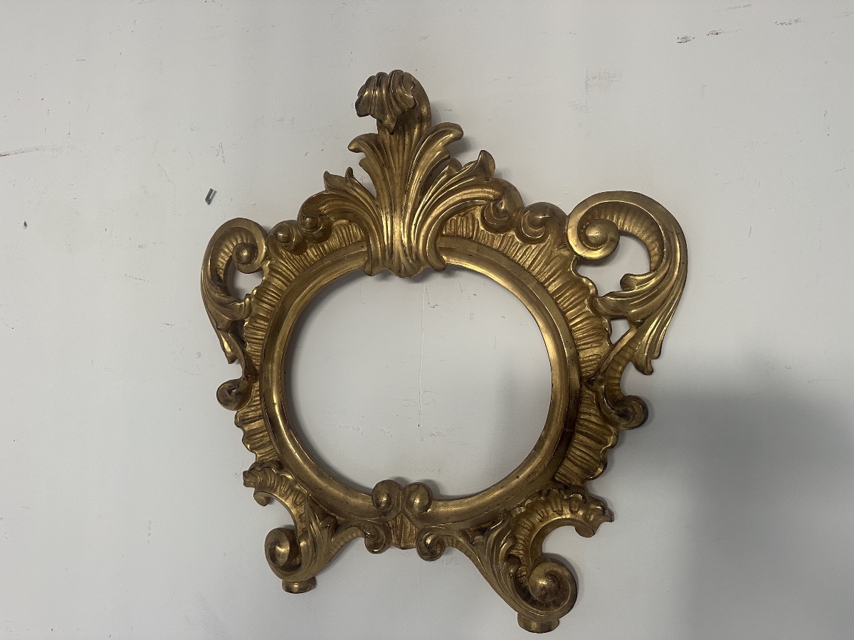 CARTAGLORIA, CANTAGLORIA IN LEGNO DORATO - LUIGI FILIPPO ( XIX SEC.)-photo-2