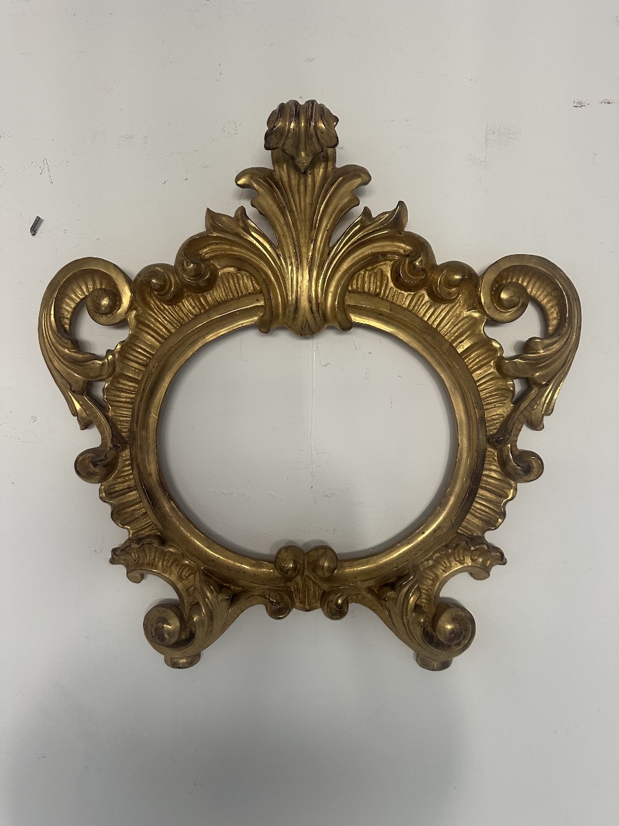 CARTAGLORIA, CANTAGLORIA IN LEGNO DORATO - LUIGI FILIPPO ( XIX SEC.)