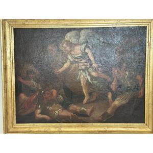 La liberazione di San Pietro olio su tela. XVII secolo