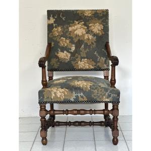 Trono in noce Luigi XV. Lombardia 700
