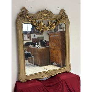 Specchiera laccata e dorata.Siena primi 800