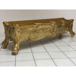 Fioriera in legno intagliato e dorato primi 800 