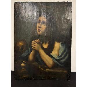 Carlo Dolci ( Bottega ) Maddalena penitente, olio su tavola. 600