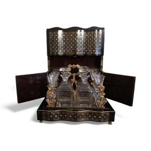 Complete Napoleon III Liquor Cabinet