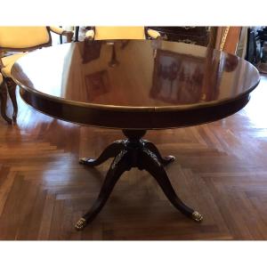Mahogany Pedestal Table, Late 19th Century