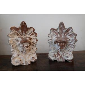 Two Terracotta Antefixes