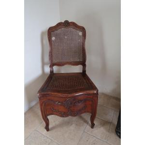 L XV Period Commode Chair