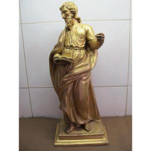 19th Century Gilded Wooden Figure