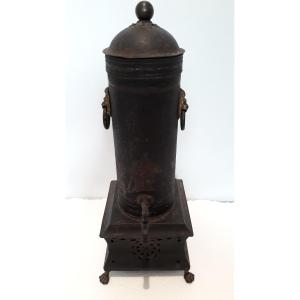 Fountain Or Samovar In Painted Sheet Metal, Restoration Period
