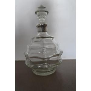 1950s Crystal And Silver Carafe