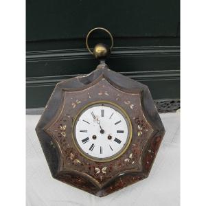 19th Century Painted Sheet Metal Wall Clock