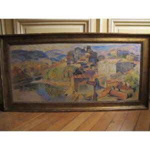 Provençal Landscape By Henri Brugnot