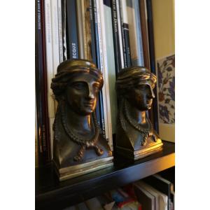 Pair Of Women's Heads, Early 19th Century