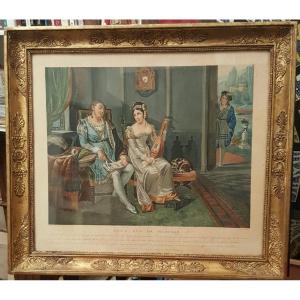 Deux ans de marriage, gravure de Louis François Charon.