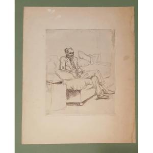 Portrait Of Gen Paul By Solange De Bièvre, Engraving