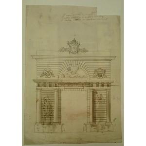 Feuille d'Architecture Recto-verso, Dernier Tiers Du XVIIIème