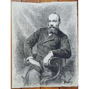 Ferdinand Bassot: Portrait Of Monsieur E Le S., Drawing