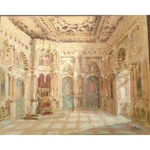 Palace Interior, Alexandre Bailly, Theater Decor