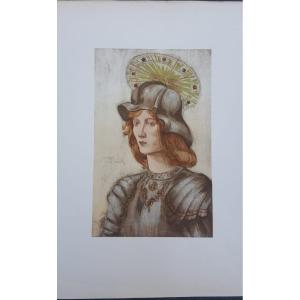 Saint George, Lithograph By Jeanne Jacquemin
