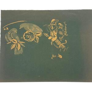 Paul Véra: 1 Pochoir et 3 Feuillets