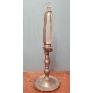 Oil Clock Lamp Called "clepshydre", 18th Century