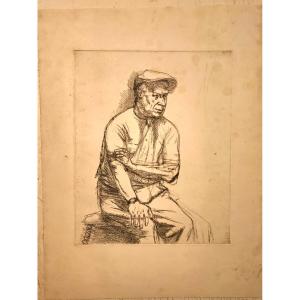 The Shoemaker On Visconti Street, Engraving By Solange De Bièvre