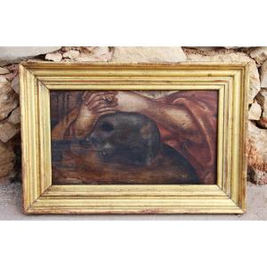 17th Century Baroque Memento Mori, Vanitas, Oil On Wood, Portuguese