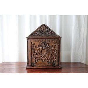 An 18th Century Portuguese Carved And Gilt Wood Church Tabernacle