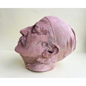 Rare 1900s Life-size Death Mask Of A Man, French