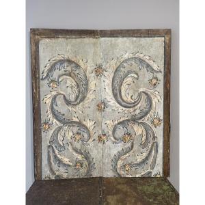 18th Century Large Set Of Two Baroque Altarpiece Oil Paintings, Portuguese