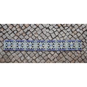 1920s Art Deco Symmetrical Motif Tile Border, Portuguese