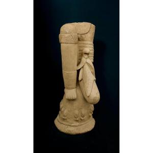 Ancient African Nok Terracotta Figure Legs Fragment, 200 Bc–500 Ad